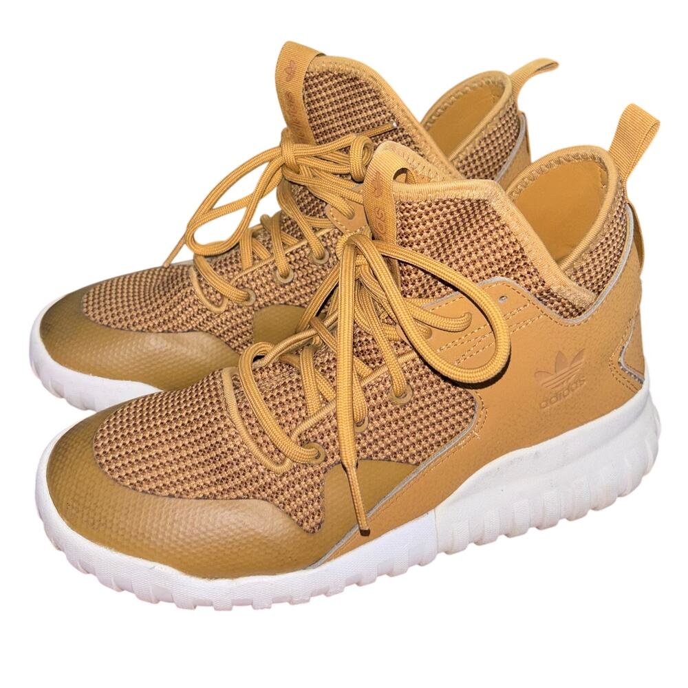 Adidas Tubular X 'Wheat' colorway men’s size 6 sneakers shoes